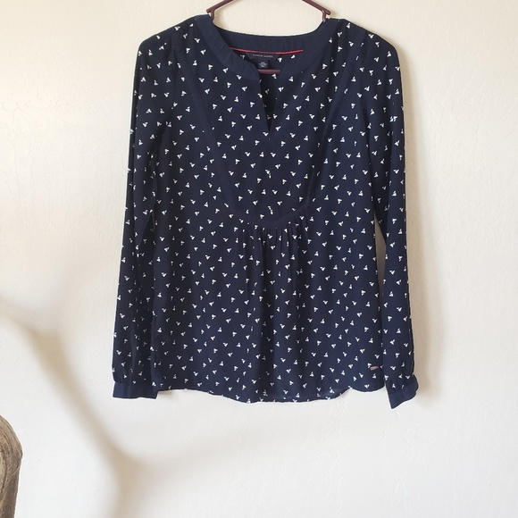Tommy Hilfiger Tops - 5/$25🌵Tommy Hilfiger Blouse V Neck🌵 - |Size XXS|